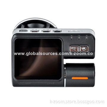 Dual lens vehicle car camera DVR video recorder, 64GB TF card, HD 1,080P